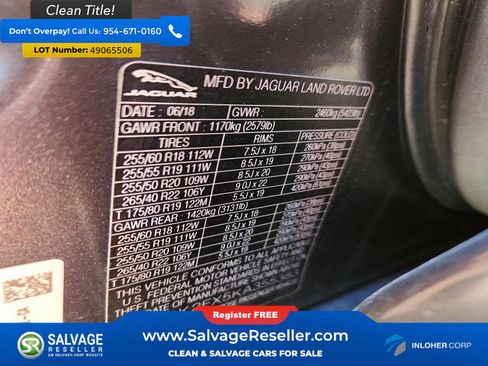 Used 2019 Jaguar F-PACE Prestige AWD/4WD image 17