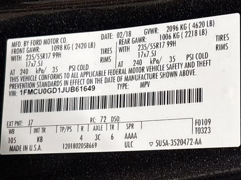 Used 2018 Ford Escape SE FWD image 14