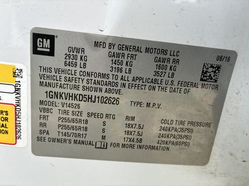 Used 2017 Chevrolet Traverse LT AWD/4WD image 23