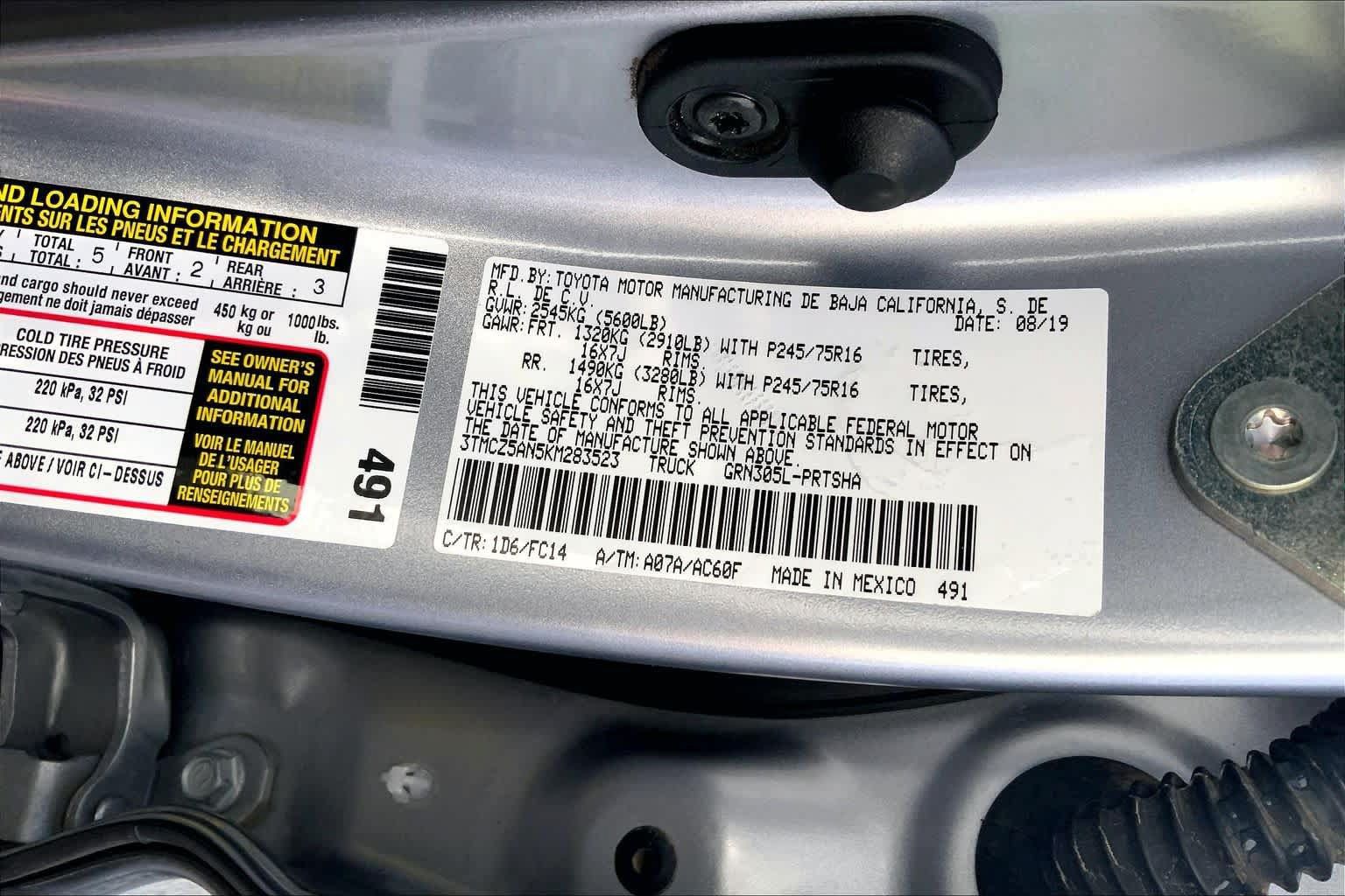 Used 2019 Toyota Tacoma SR5 AWD/4WD image 37