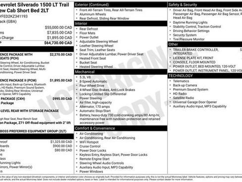Used 2019 Chevrolet Silverado 1500 LT Trail Boss AWD/4WD image 5