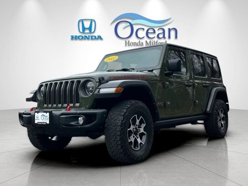 Used 2021 Jeep Wrangler Unlimited Rubicon w/ Steel Bumper Group image 1