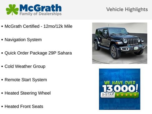 Used 2023 Jeep Wrangler Unlimited Sahara w/ Cold Weather Group AWD/4WD image 6