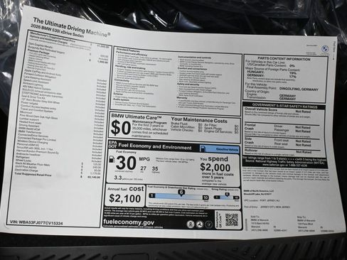 Used 2026 BMW 530i xDrive w/ Premium Package image 38