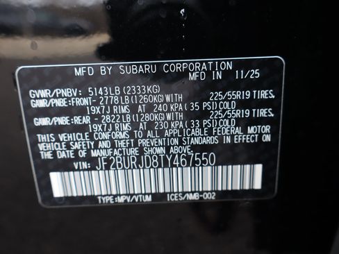 New 2026 Subaru Outback Touring XT image 25