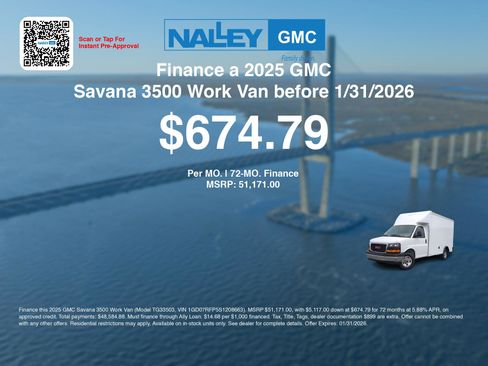 New 2025 GMC Savana 3500 w/ Power Convenience Package image 6