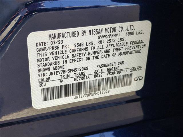 Certified 2023 INFINITI Q50 Luxe w/ Cargo Package RWD image 25