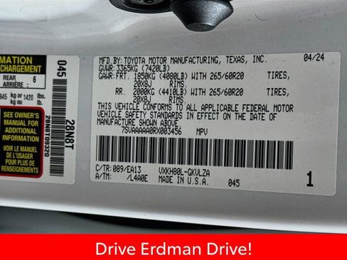 Certified 2024 Toyota Sequoia Limited RWD image 32