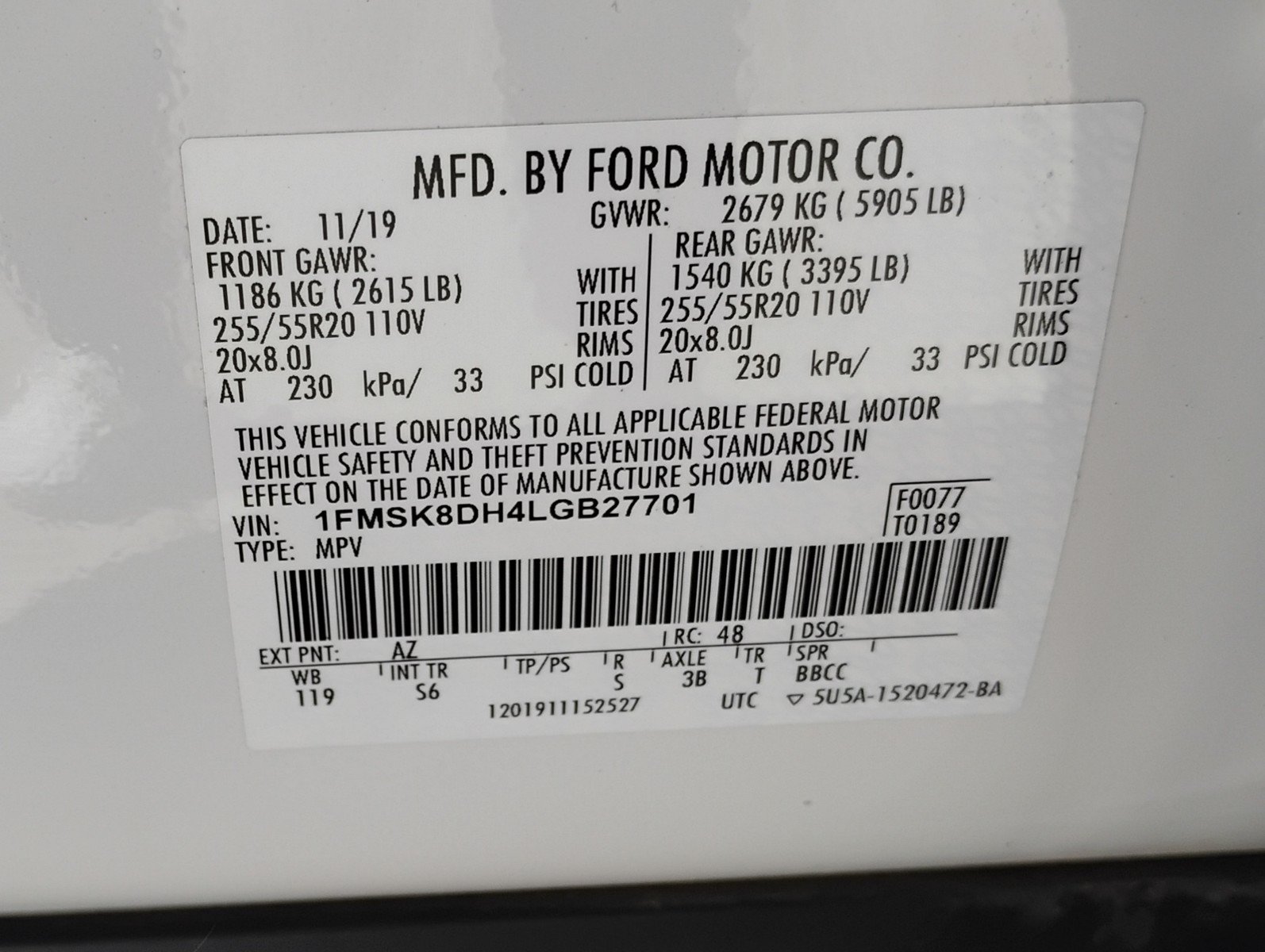 Used 2020 Ford Explorer XLT w/ Equipment Group 202A AWD/4WD image 35