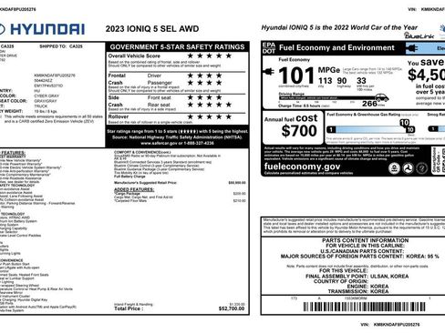 Used 2023 Hyundai Ioniq 5 SEL w/ Cargo Package image 4