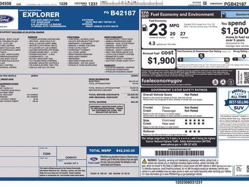 Certified 2023 Ford Explorer XLT AWD/4WD image 39