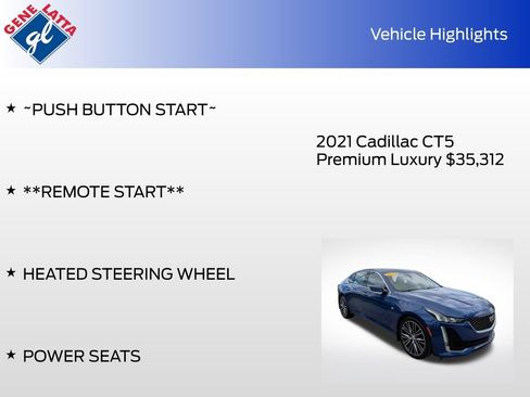 Used 2021 Cadillac CT5 Premium Luxury AWD/4WD image 35
