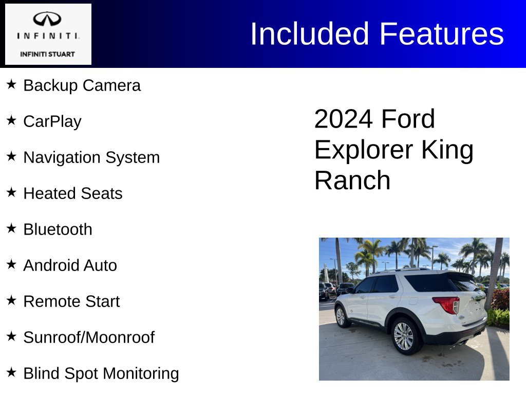 Used 2024 Ford Explorer King Ranch w/ Technology Package RWD image 2