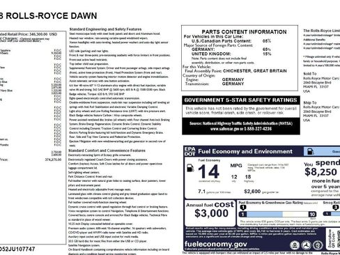 Used 2018 Rolls-Royce Dawn RWD image 57