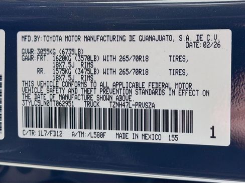 New 2026 Toyota Tacoma TRD Off-Road AWD/4WD image 28