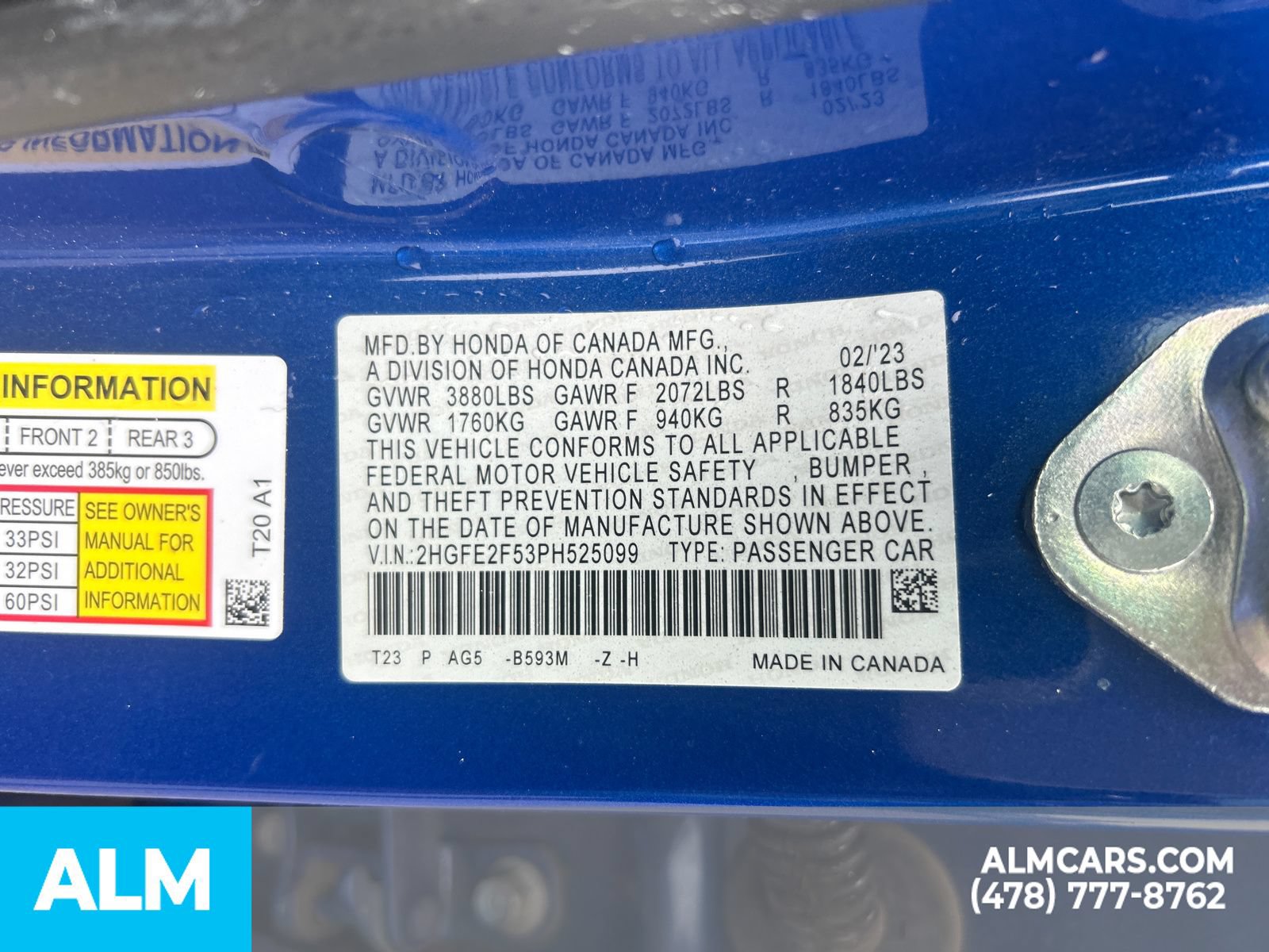 Used 2023 Honda Civic Sport image 35