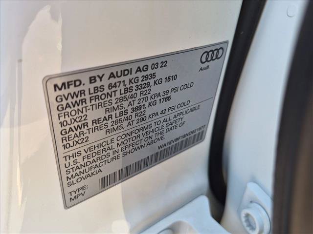 Used 2022 Audi Q8 Premium Plus AWD/4WD image 15