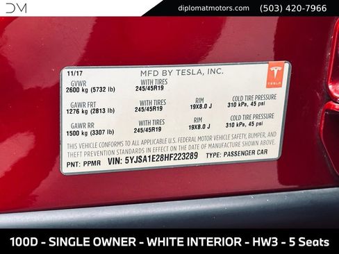 Used 2017 Tesla Model S 100D AWD/4WD image 45