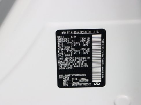 Used 2024 INFINITI QX80 Luxe w/ Cargo Package image 37