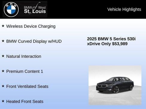 Certified 2025 BMW 530i xDrive 530i xDrive w/ Premium Package image 72