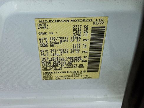 Used 2022 Nissan Frontier PRO-4X w/ Pro-4X Premium Package image 33