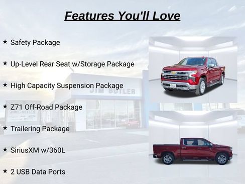 Used 2024 Chevrolet Silverado 1500 LTZ w/ Z71 Off-Road Package AWD/4WD image 19