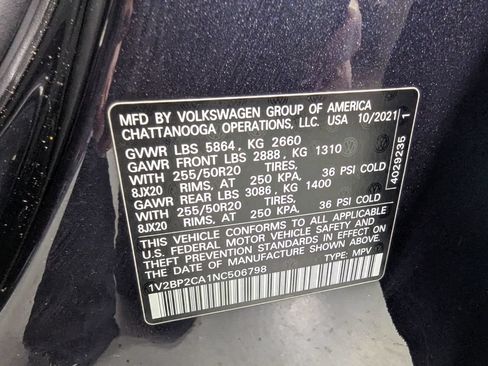 Used 2022 Volkswagen Atlas SEL AWD/4WD image 28