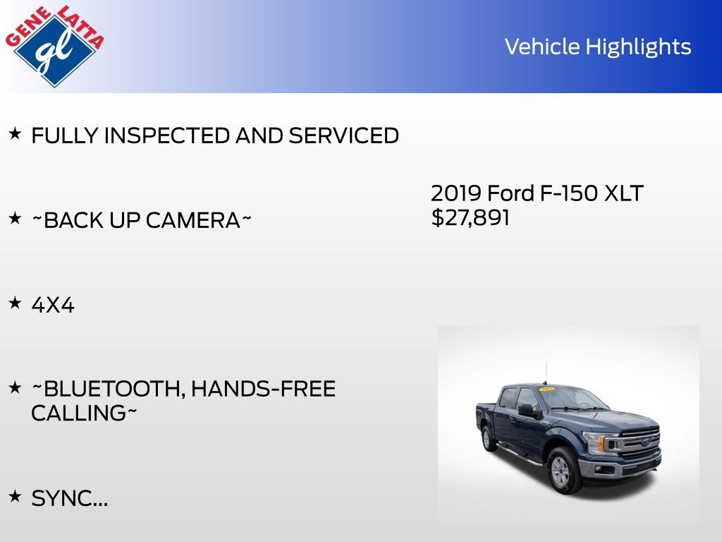 Certified 2019 Ford F150 XLT AWD/4WD image 32