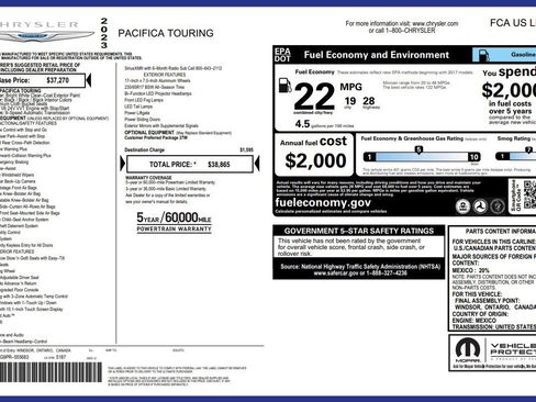 Used 2023 Chrysler Pacifica Touring image 4