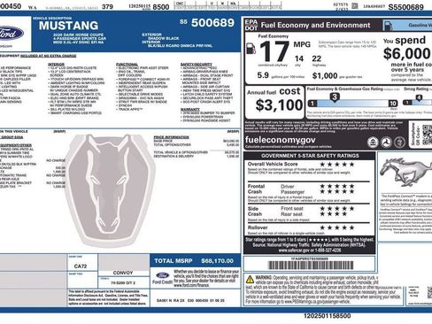 Used 2025 Ford Mustang Dark Horse w/ Security Package RWD image 40