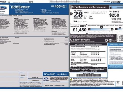 Used 2021 Ford EcoSport S image 6