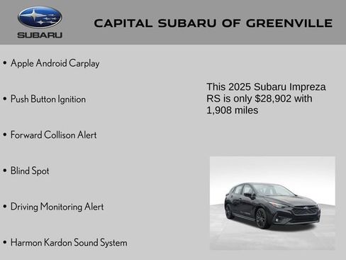 Used 2025 Subaru Impreza RS image 9