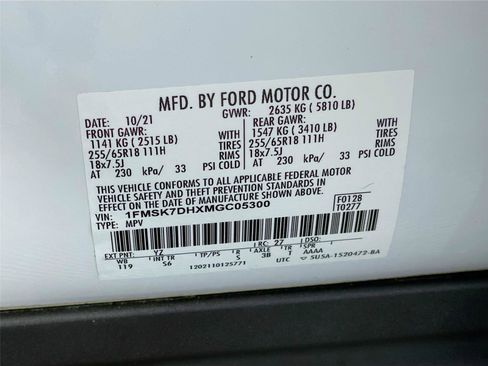 Used 2021 Ford Explorer XLT w/ Equipment Group 202A RWD image 36