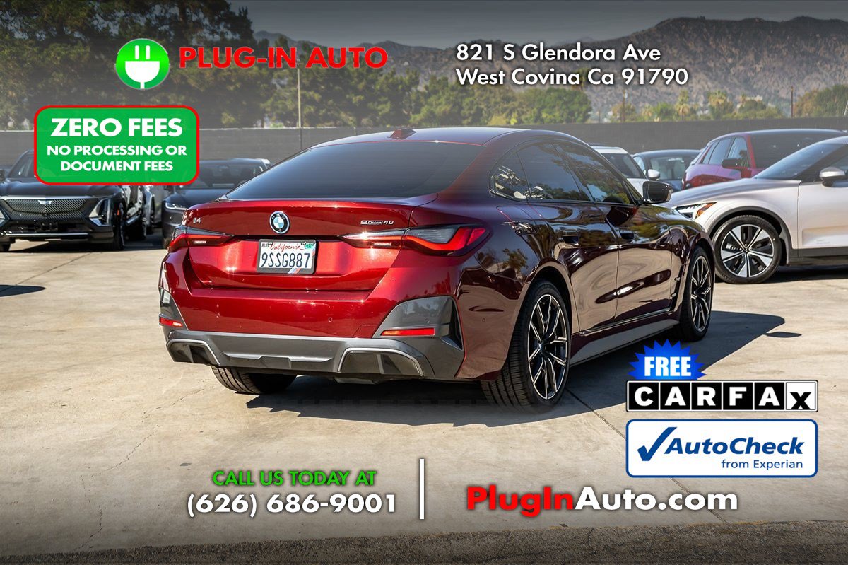 Used 2022 BMW i4 eDrive40 w/ M Sport Package RWD image 4