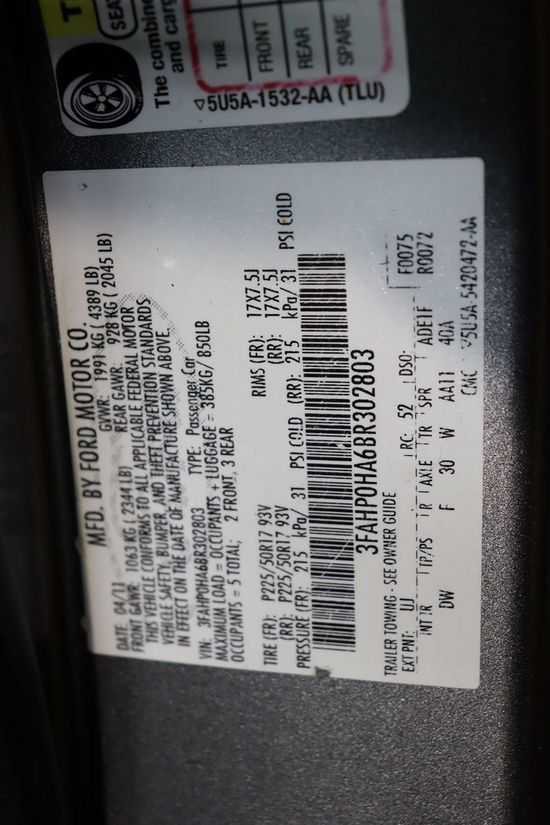 Used 2011 Ford Fusion SE w/ 201A Rapid Spec Order Code FWD image 52