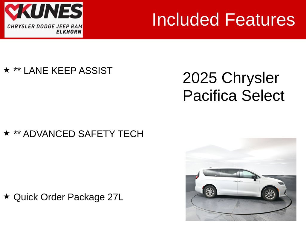 Used 2025 Chrysler Pacifica Select FWD image 3