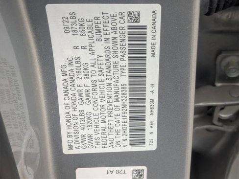 Used 2022 Honda Civic Touring image 18