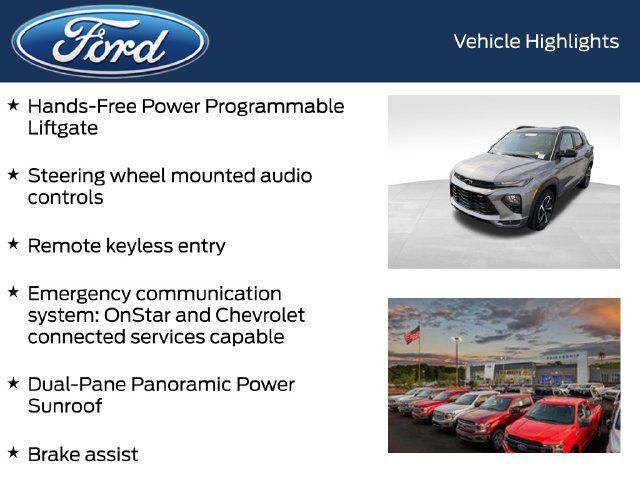 Used 2021 Chevrolet TrailBlazer RS w/ Sun and Liftgate Package AWD/4WD image 9