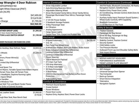 Used 2023 Jeep Wrangler Unlimited Rubicon w/ Cold Weather Group AWD/4WD image 4