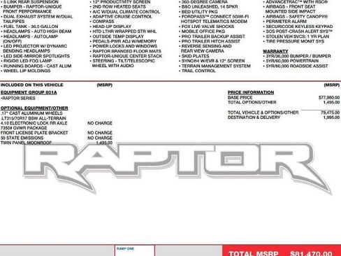 Certified 2024 Ford F150 Raptor image 2