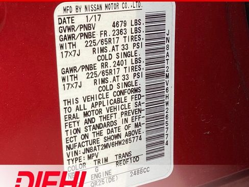 Used 2017 Nissan Rogue SV AWD/4WD image 9