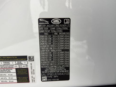 New 2026 Land Rover Range Rover Sport SE AWD/4WD image 20