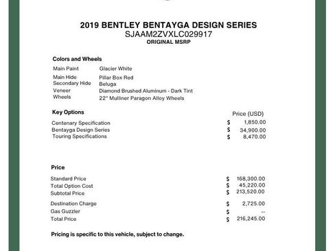 Used 2020 Bentley Bentayga AWD/4WD image 23