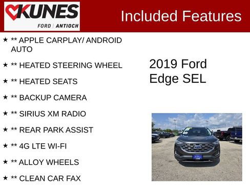 Certified 2019 Ford Edge SEL AWD/4WD image 3