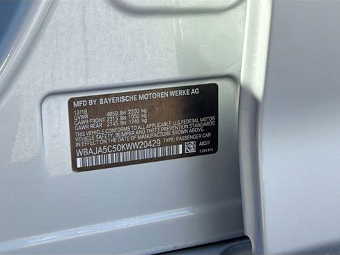 Used 2019 BMW 530i w/ Convenience Package image 45