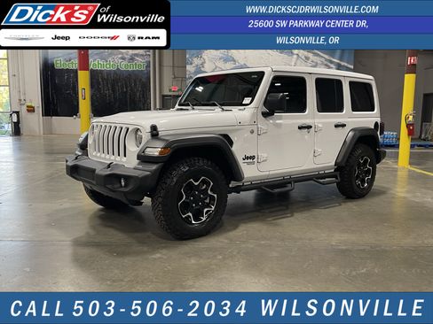 Used 2021 Jeep Wrangler Unlimited Sport w/ Sun And Sound Package AWD/4WD image 1