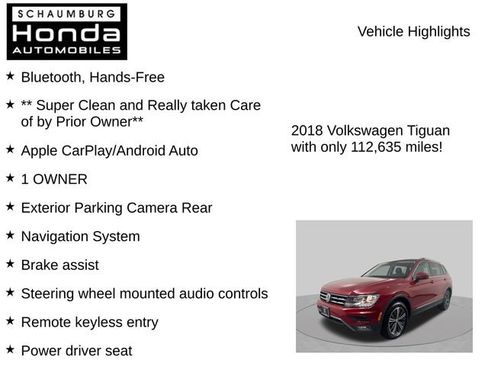Used 2018 Volkswagen Tiguan SEL AWD/4WD image 7