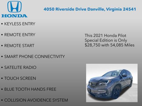 Used 2021 Honda Pilot Special Edition image 7
