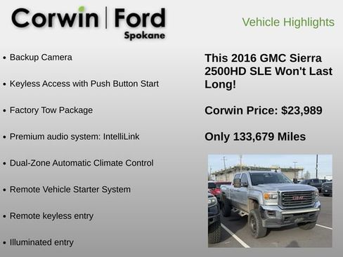 Used 2016 GMC Sierra 2500 SLE image 6
