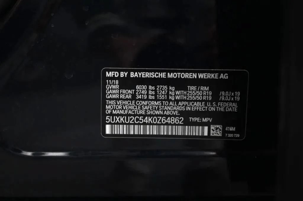 Used 2019 BMW X6 xDrive35i w/ M Sport Package AWD/4WD image 31